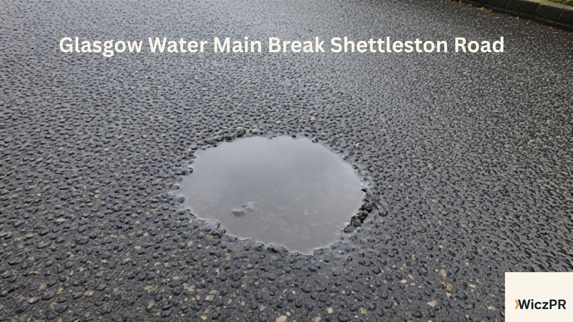 Glasgow Water Main Break Shettleston Road